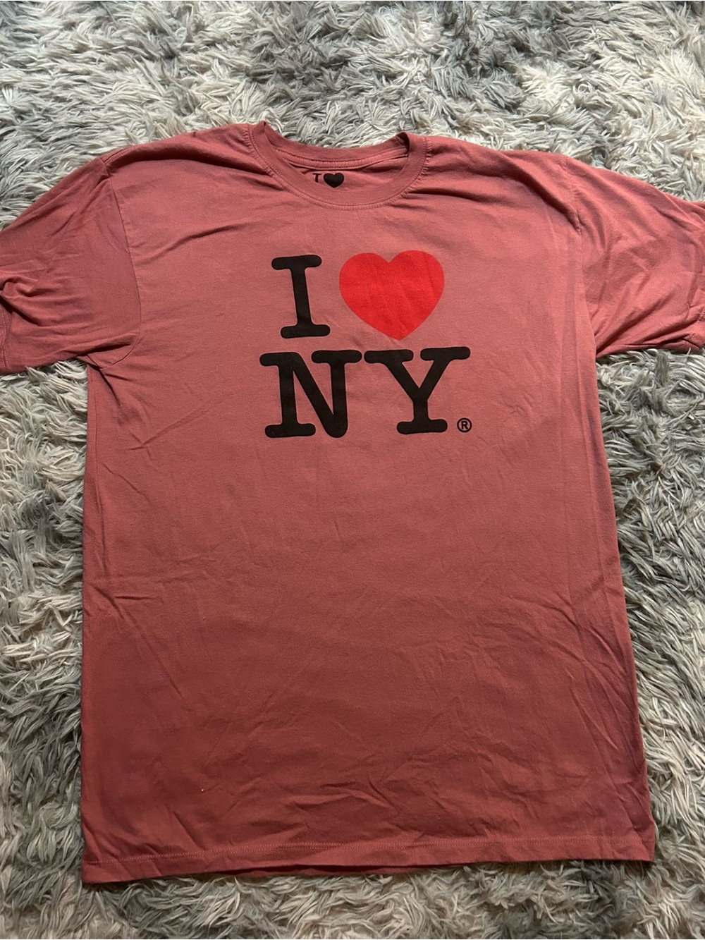 I Love NY Graphic Tee - Dusty Rose